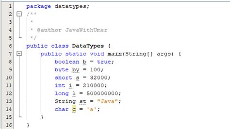Image result for Java Code to Find the Number of Data Types in a Given Input