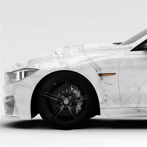 White Marble Vinyl Wrap: Elegant DIY Car Transformation