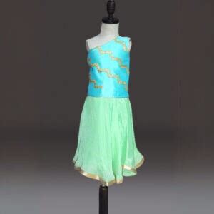 2-4 Year Old One Shoulder crop top with long skirt | Indian Wedding ...