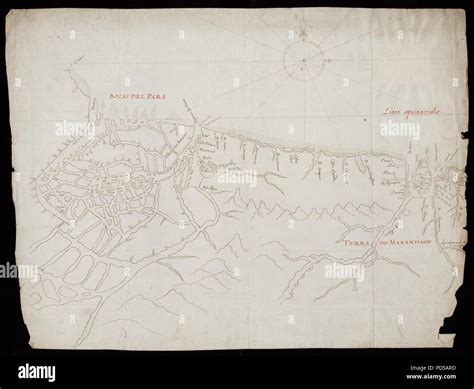 Map of the Brazilian coast near Maranhao Stock Photo - Alamy