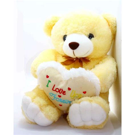 Buy Peach 3.5 Feet I Love You Forever Heart Teddy Bear Online at Lowest ...