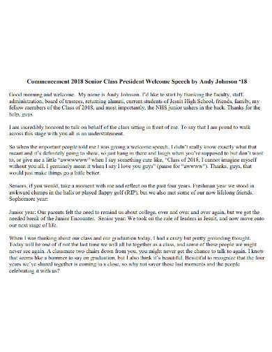 Class President Speech Examples 的图像结果