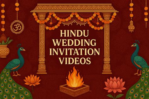 Hindu Wedding Invitation Videos - Traditional Indian Wedding Cards ...