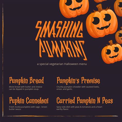 Halloween Menu Templates - 15 Free PDF Printables | Printablee
