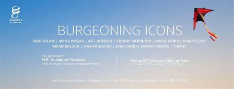 Burgeoning Icons, Gallery 6, Islamabad, 2 February to 7 February ...