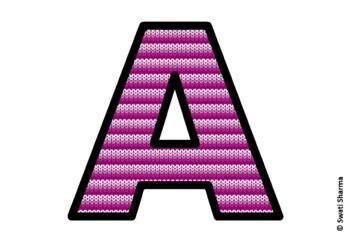 Knitted Ugly Sweater, Winter Bulletin Board Letters, Alphabet Poster ...