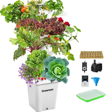 Buy GROWNEERHydroponics Growing System Tower Indoor Garden Vertical ...