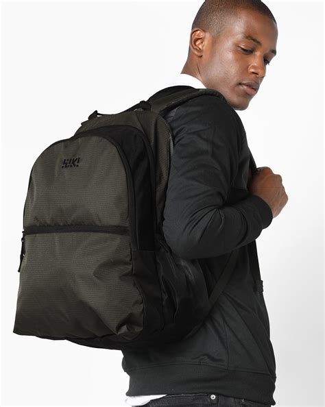 Buy Black Wildcraft Textured Backpack with Branding | AJIO