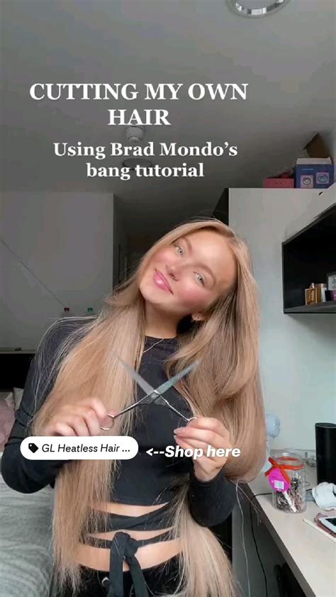 Image result for Tutorial Cut Own Hair Short