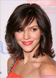 Medium Length Hairstyles With Side Swept Bangs by Medium Length Haircuts With Side Swept Bangs And Layers Medium Length Hairstyles With Side Swept Bangs