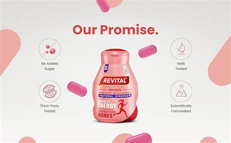 Buy Revital For Women With Multivitamins, Calcium, Zinc & Natural ...