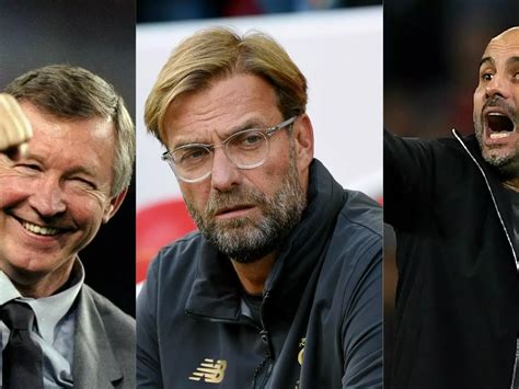Alex Ferguson, Jurgen Klopp, Pep Guardiola + 4 Other Top Football ...