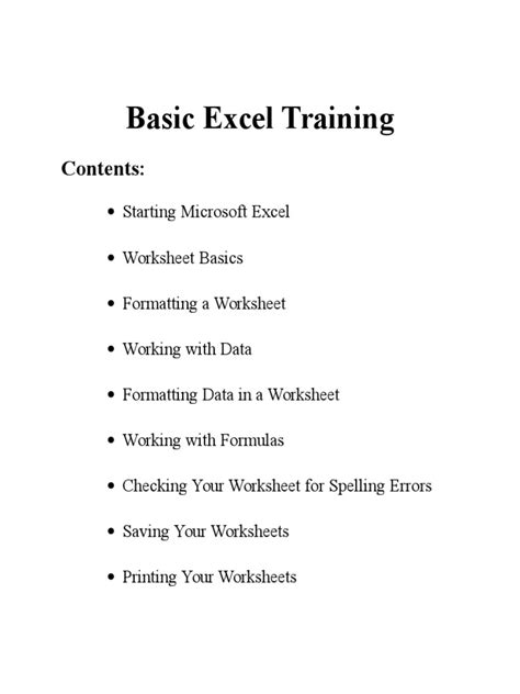 Excel Spreadsheet Basic Training 的图像结果