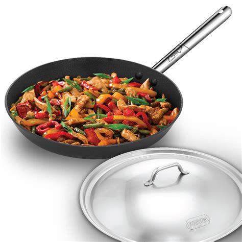 Hawkins Futura Nonstick 30 cm Fry Pan with Stainless Steel Lid - INFS3 ...