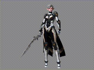 次世代女机甲战士 带绑定带动画 科幻人物 飞翔的翅膀 女性-cg模型免费下载-CG99