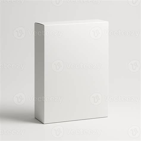 Blank White Cereal Box on Neutral Background for Versatile Cereal ...