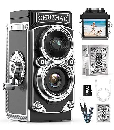 Buy TURNRISE Mini Vintage Digital Camera - Portable Twin-Lens Small ...