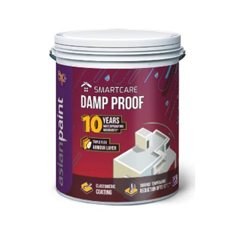 Asian Paint SmartCare Damp Proof White - Waterproofing Membrane, 10 ...