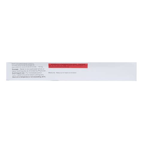 Sorbitrate 10 Tablet | Uses, Side Effects, Price | Apollo Pharmacy