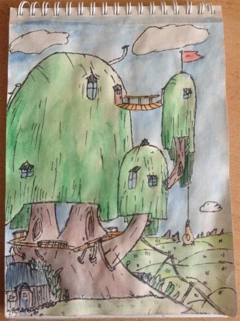Image result for Adventure Time Tree House Drawing
