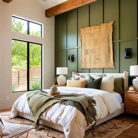 50+ Green Accent Bedroom Wall Ideas That Will Make You Green With Envy ...