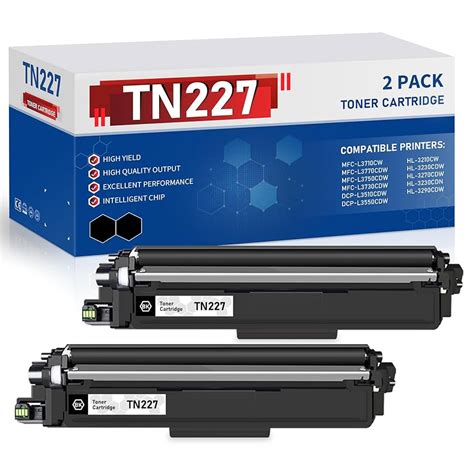Brother Toner Cartridges 4-Pack Compatible TN227/TN223 Toner Cartridges ...