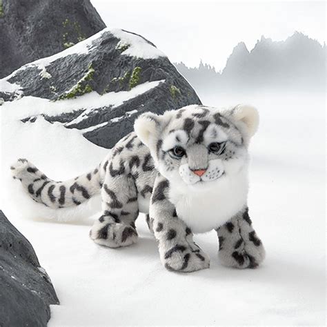 Lifelike Snow Leopard Plush Toy, Cute Snow Leopard Stuffed Animals Toys ...