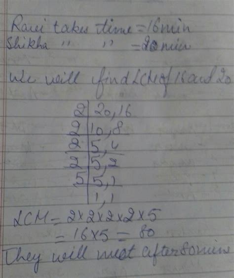 Ravi and Shikha drive around a circular sports field Ravi takes 16 min ...