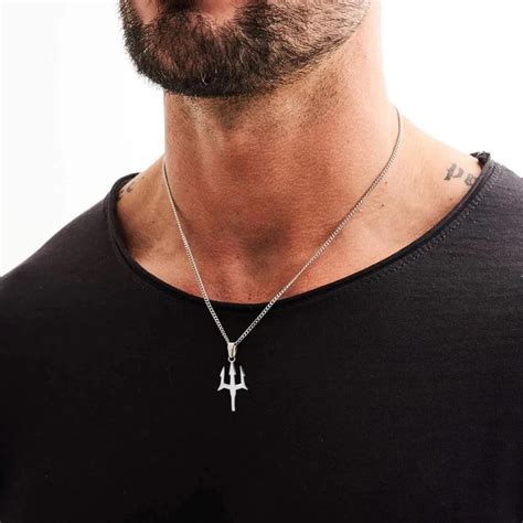 Jeluxa™ Trident Pendant Necklace for Men – Poseidon Inspired Jewelry in ...