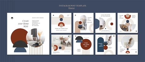 Flat design home template | Free PSD