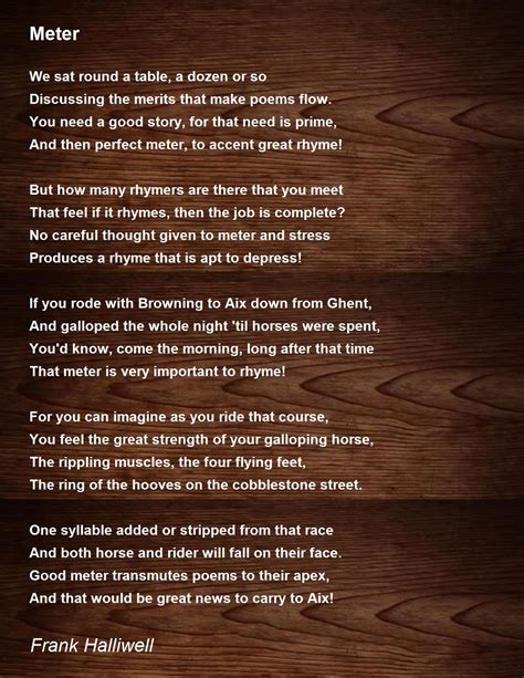 Meter Poem Example
