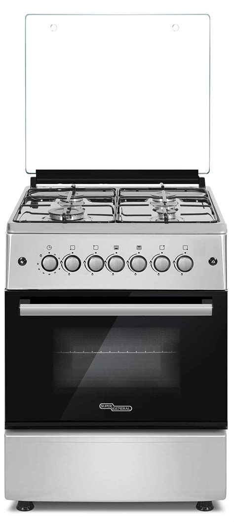 Super General 60x60 Cm 4 Burner Gas Cooker Silver Sgc | Desertcart INDIA