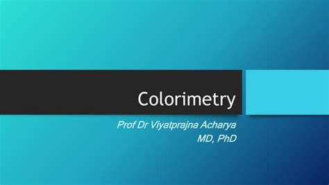 Image result for Colorimetry