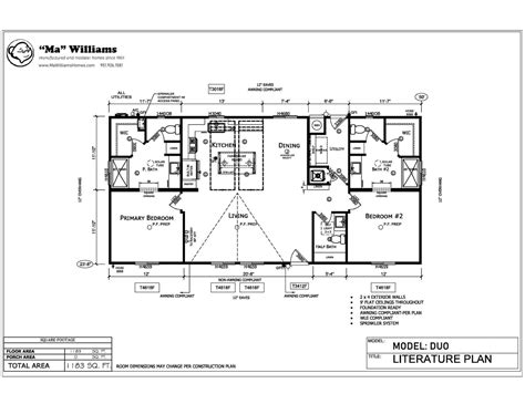 Double Wide Mobile Home Floor Plan King 32764B Manufactured Home From