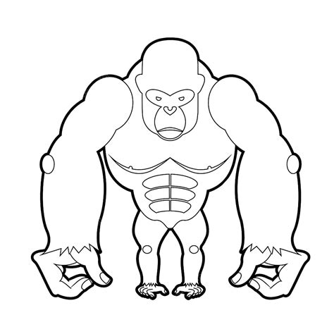Gorilla Toy coloring page - Download, Print or Color Online for Free