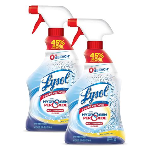 Lysol with Hydrogen Peroxide Multi-Purpose Cleaner, Citrus Sparkle Zest ...