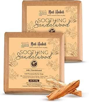 Nat Habit Cold Processed Soothing Sandalwood Butter Bath Soap For ...