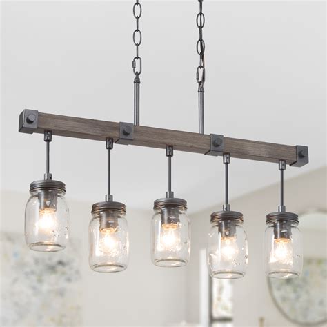 LNC Farmhouse 5-Light Kitchen Island Chandelier Dark | Ubuy India