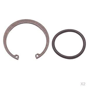 VISTORA 2 Pieces Aluminum C-clip & O-ring Snap Ring For HKS SSQV Blow ...