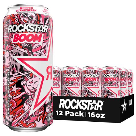 Rockstar Boom! Whipped & Blended Strawberry Energy India | Ubuy