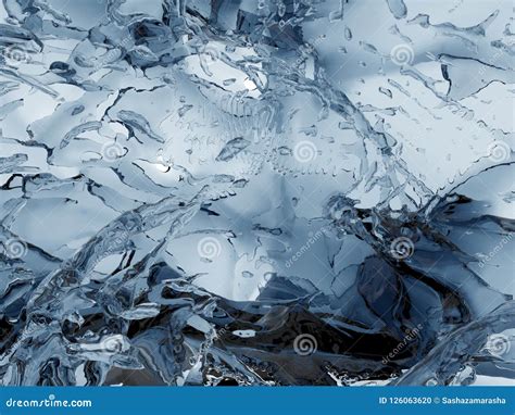 Splashing Blue Sparkling Pure Water. Abstract Nature Background Stock ...
