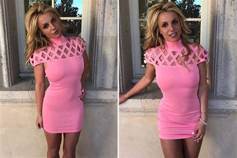 Britney Spears wears a skintight pink mini-dress in sexy new Instagram ...