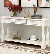 Image result for Distressed Console Table with Drawers