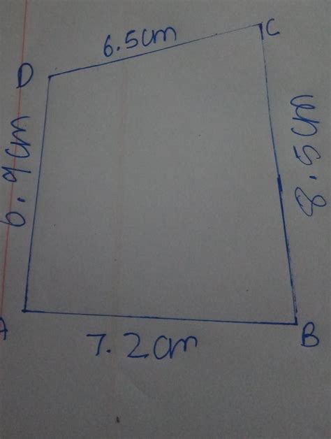 A equilateral ABCD is drawn to circumscribe a circle if AB is 7.2 cm BC ...