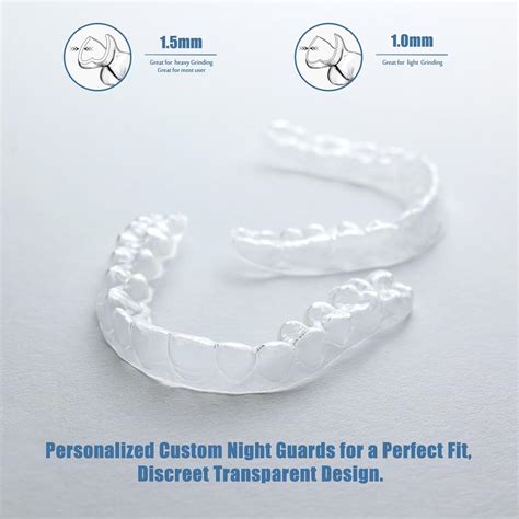 2 Custom Mouth Night Guard for Bruxism/Grinding/TMJ at Night, Bite Guard for Teeth Clenching ...