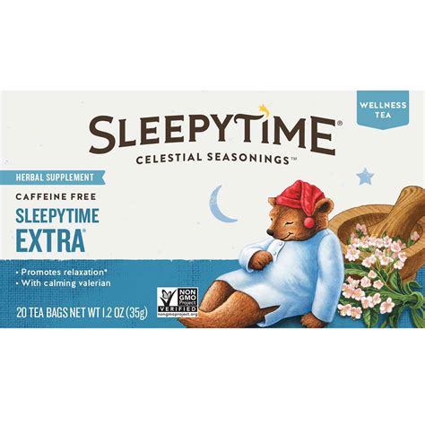 Celestial Seasonings Herbal Tea, Sleepytime Extra, 20 Count - Walmart.com