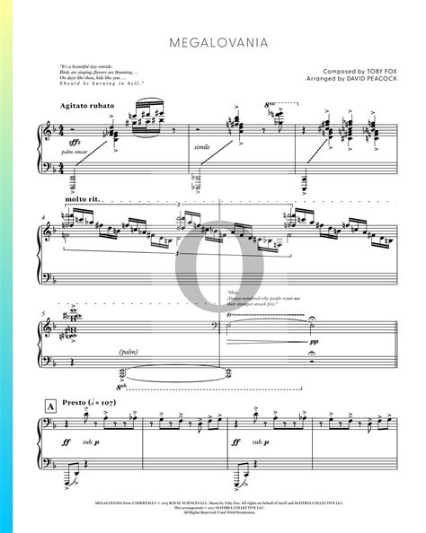 Megalovania (Toby Fox) Piano Sheet Music - OKTAV