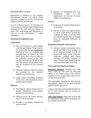 Excretory System - Lecture notes - EXCRETORY SYSTEM Excretion is the ...
