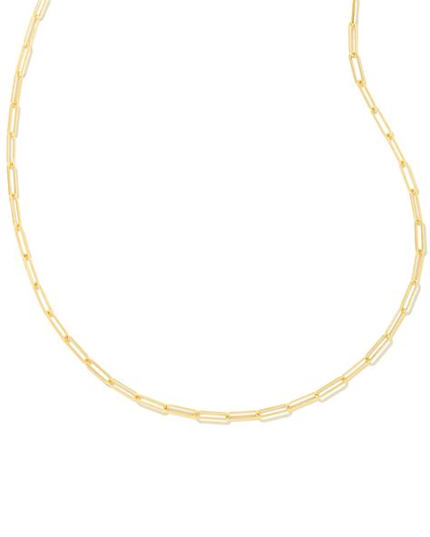 Bold Gold Paperclip Chain Necklaces