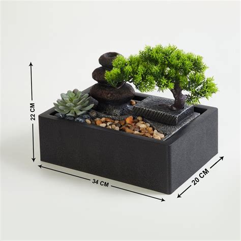 Buy Alpine Polyresin Tree and Peeble Fountain - 22x34x20cm from Home ...